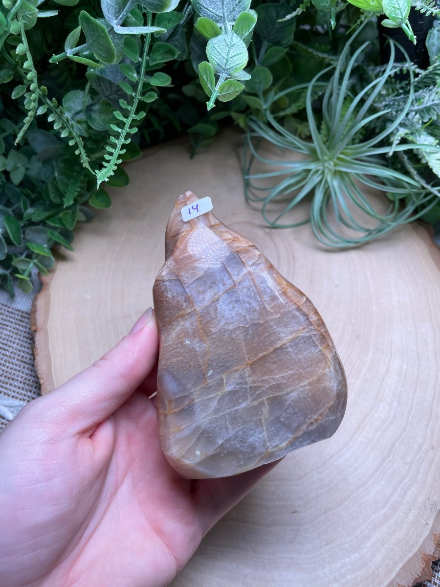 Peach Moonstone Flame | Copper Ashes