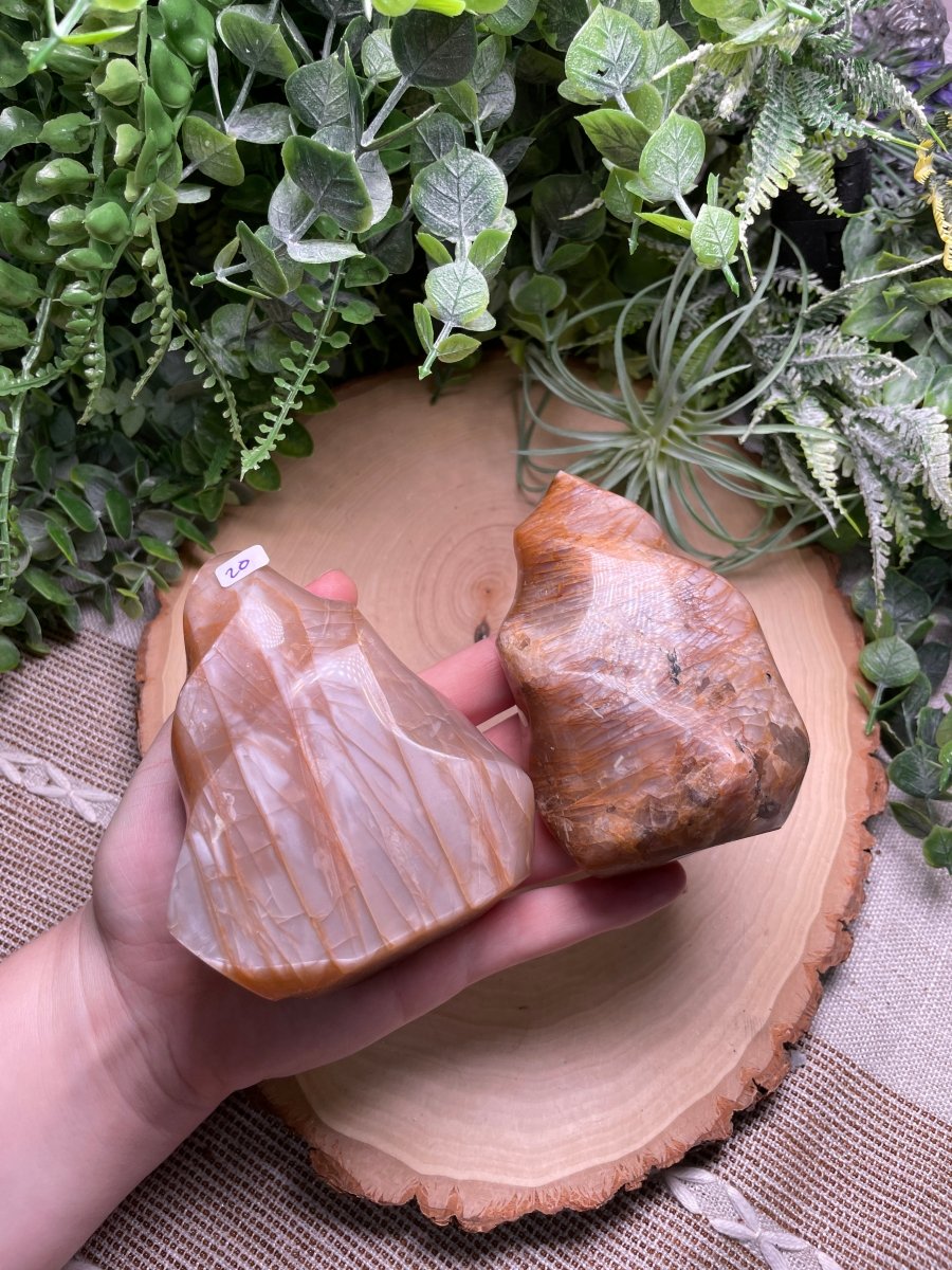 Peach Moonstone Flame | Copper Ashes