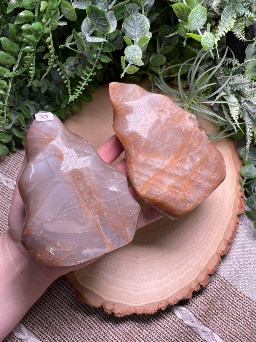 Peach Moonstone Flame | Copper Ashes