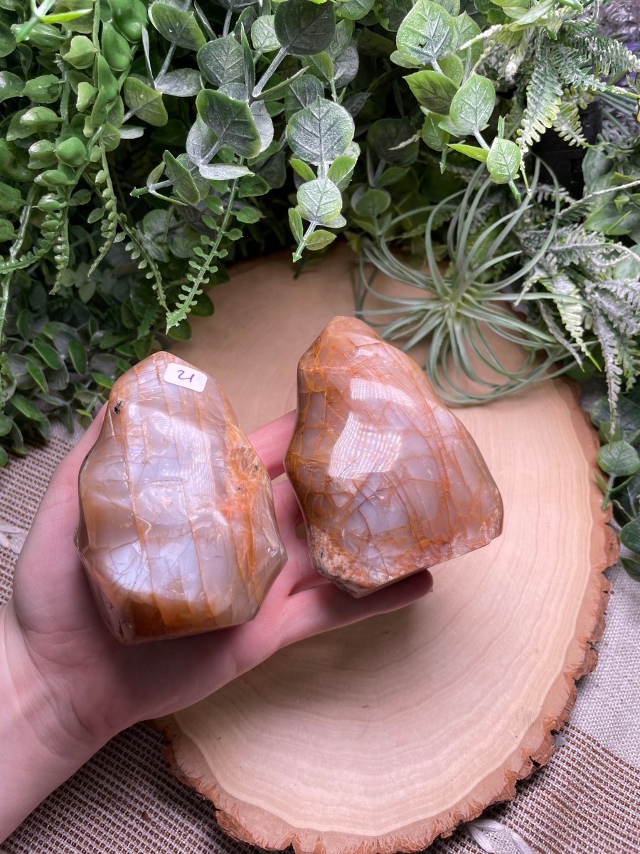 Peach Moonstone Flame | Copper Ashes