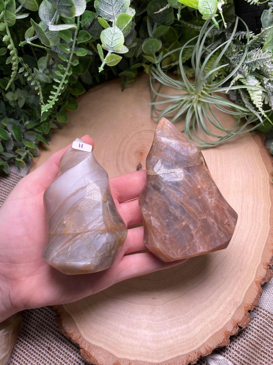 Peach Moonstone Flame | Copper Ashes