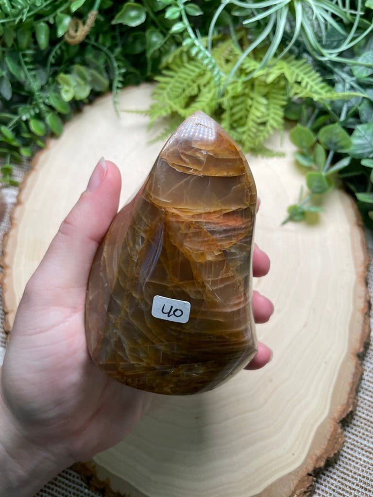 Peach Moonstone Flame | Copper Ashes