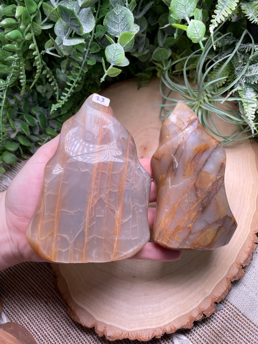 Peach Moonstone Flame | Copper Ashes