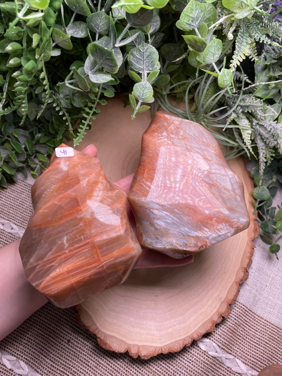 Peach Moonstone Flame | Copper Ashes