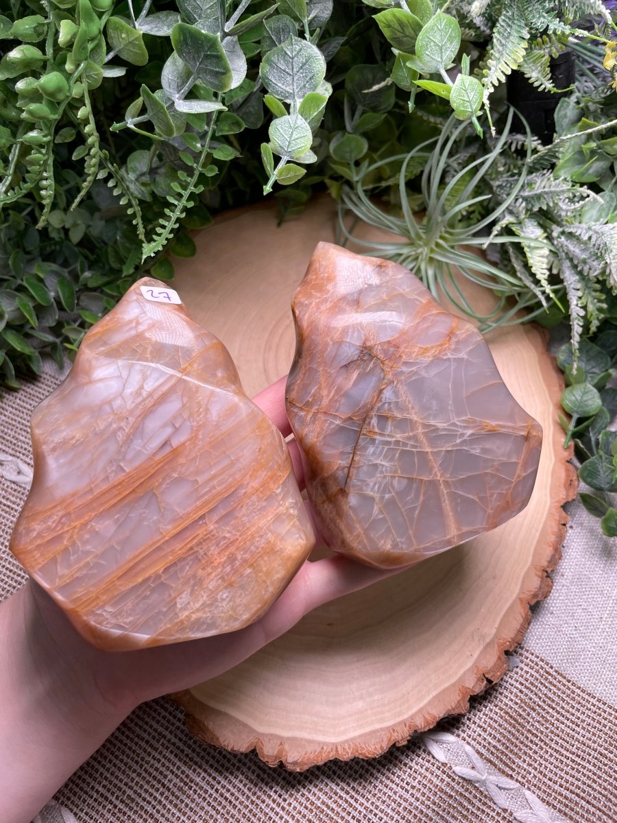 Peach Moonstone Flame | Copper Ashes