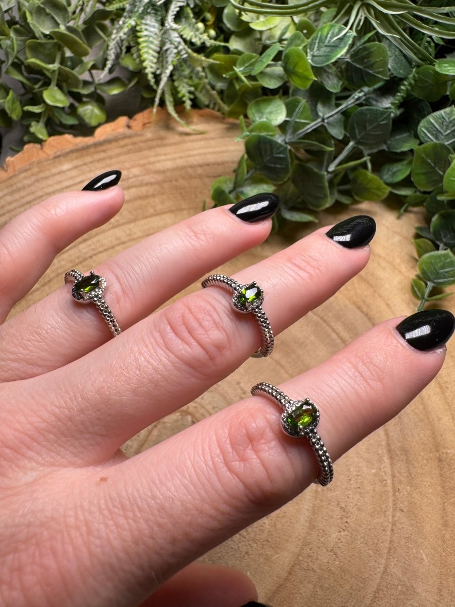 Peridot Ring Adjustable | Copper Ashes