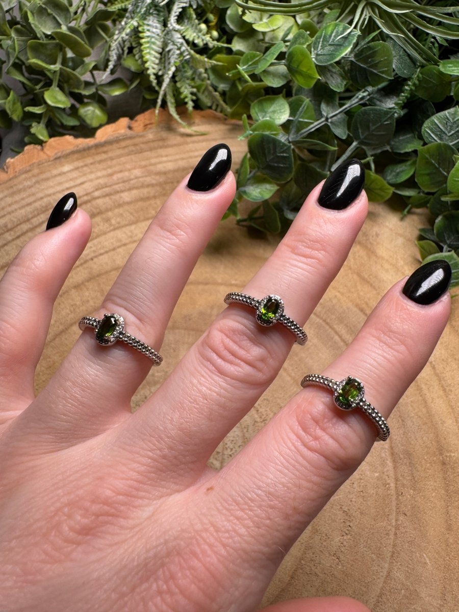 Peridot Ring Adjustable | Copper Ashes