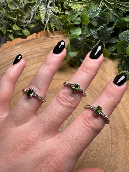Peridot Ring Adjustable | Copper Ashes