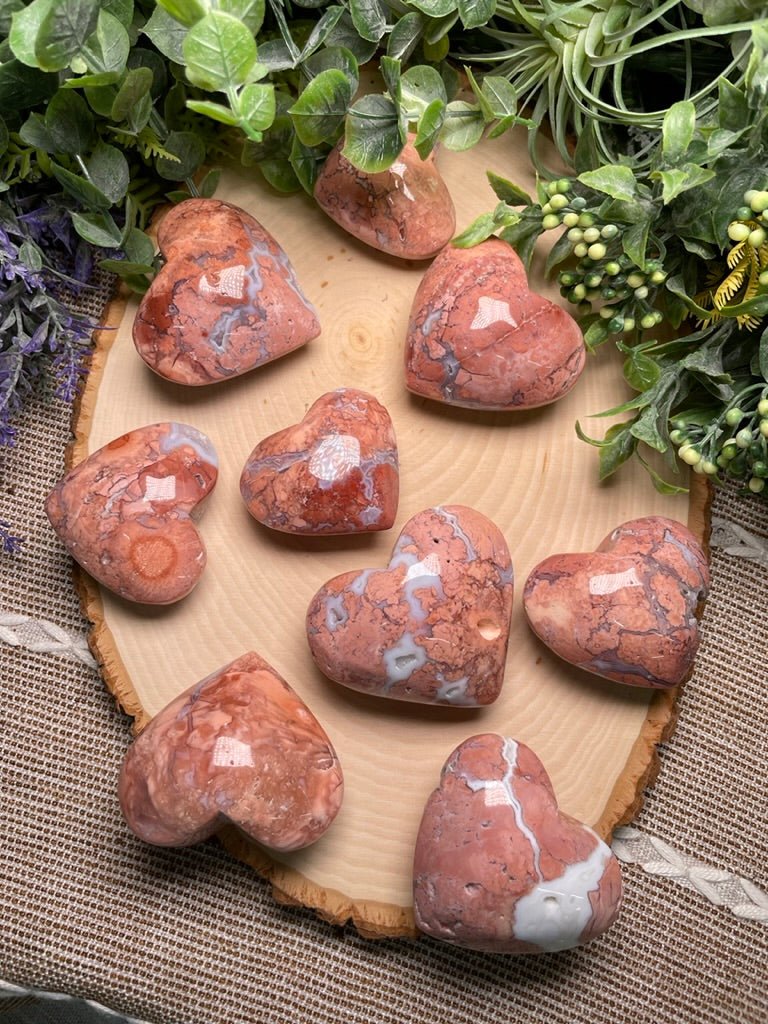 Petal Agate Heart | Copper Ashes