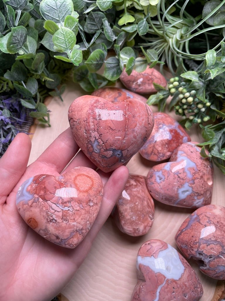 Petal Agate Heart | Copper Ashes