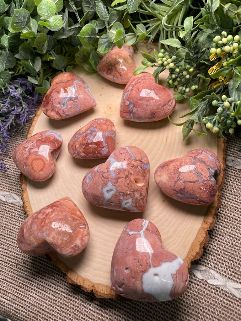 Petal Agate Heart | Copper Ashes