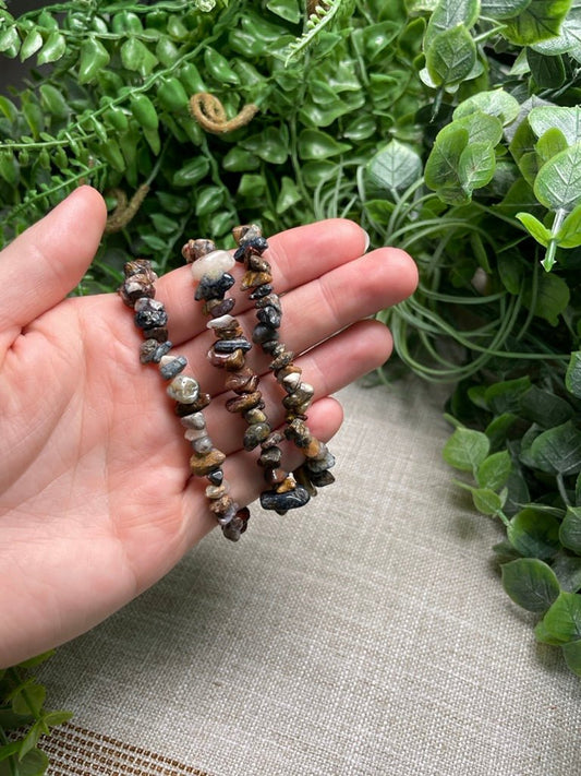 Pietersite Chip Bracelet | Copper Ashes