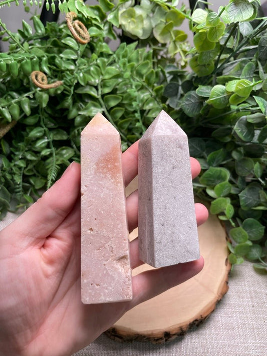 Pink Amethyst Tower | Copper Ashes