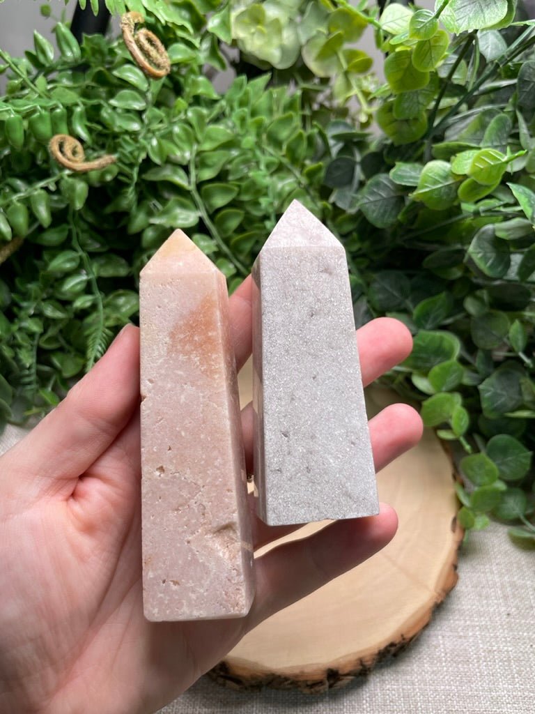 Pink Amethyst Tower | Copper Ashes