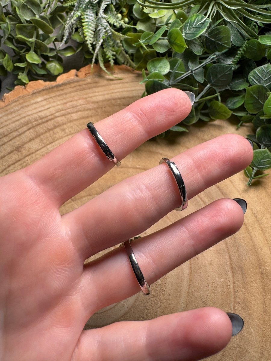 Pink Glass Ring Adjustable | Copper Ashes