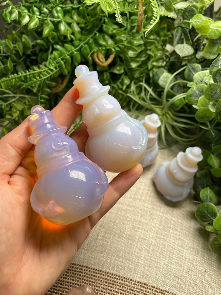 Pink Opalite Snowman (manmade) | Copper Ashes