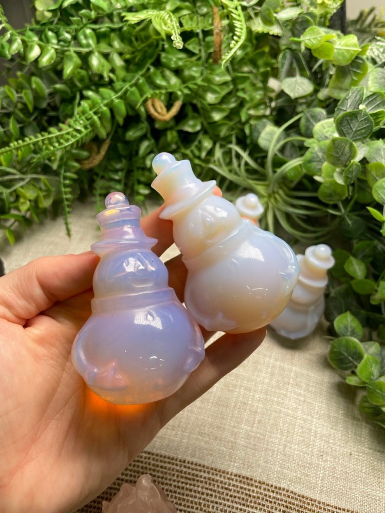 Pink Opalite Snowman (manmade) | Copper Ashes