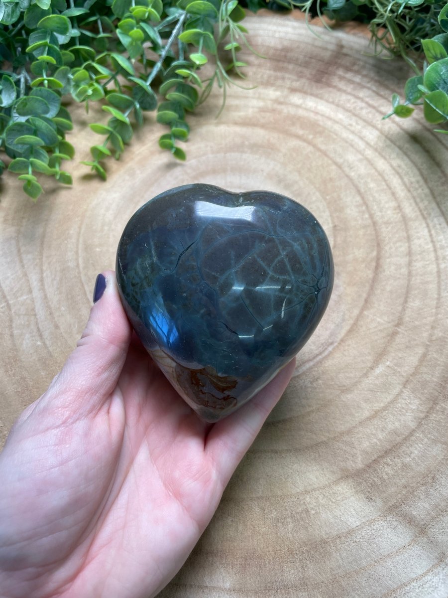 Polychrome Jasper Heart | Copper Ashes