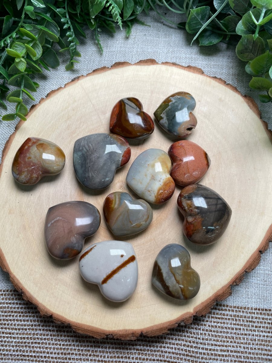 Polychrome Jasper Heart | Copper Ashes