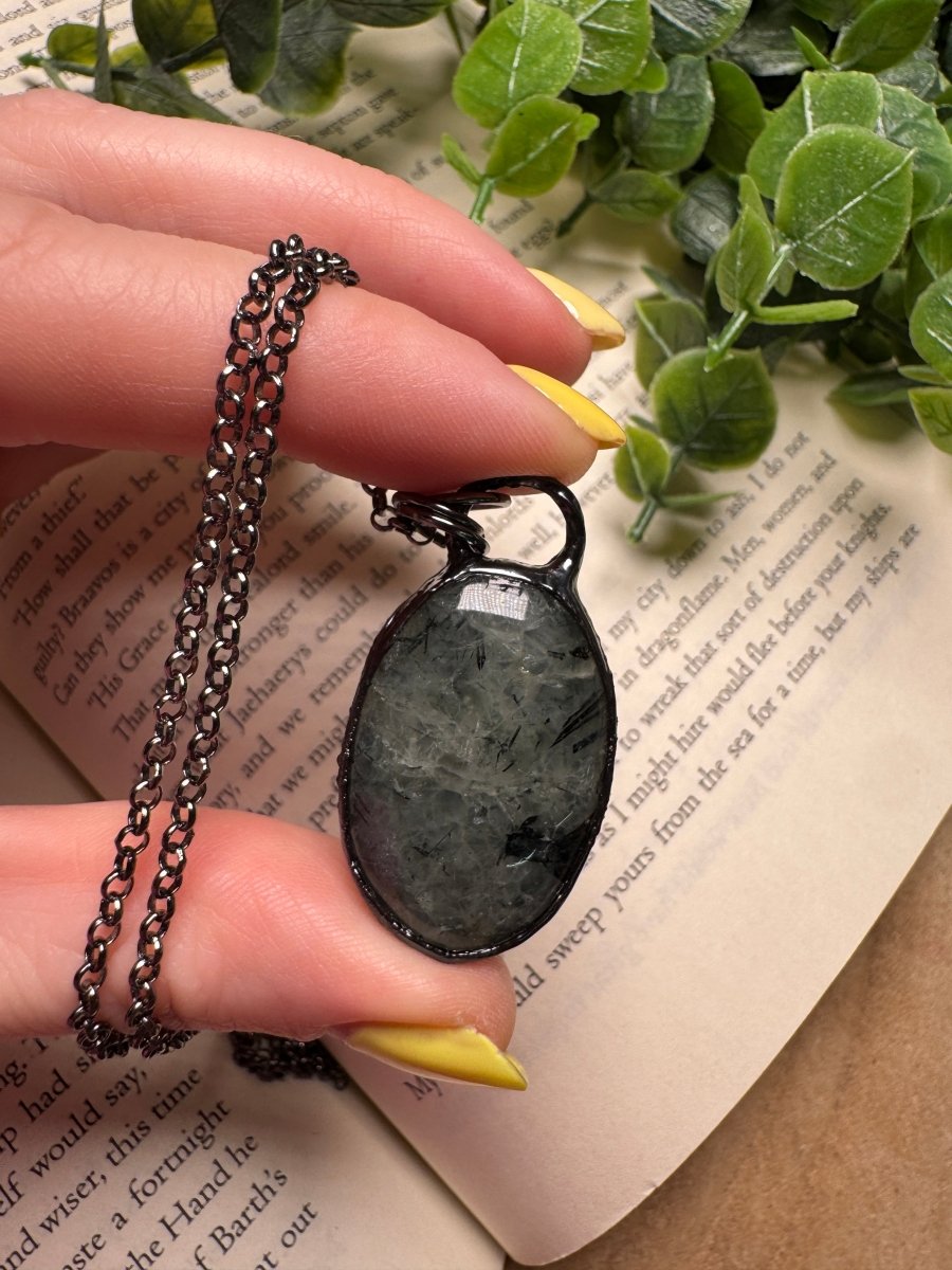 Prehnite Necklace | Copper Ashes