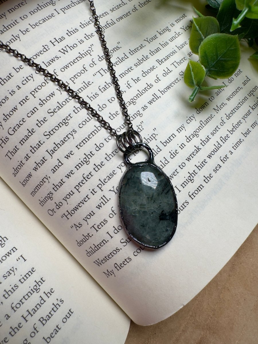 Prehnite Necklace | Copper Ashes