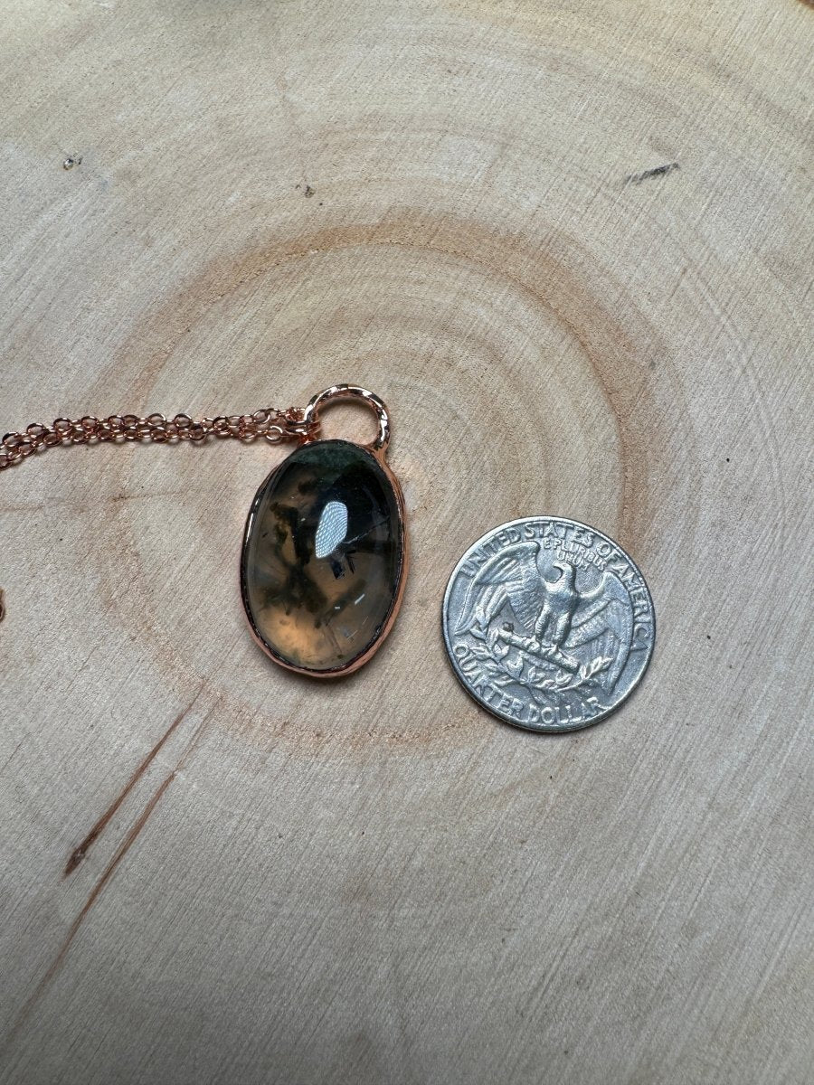 Prehnite Necklace | Copper Ashes