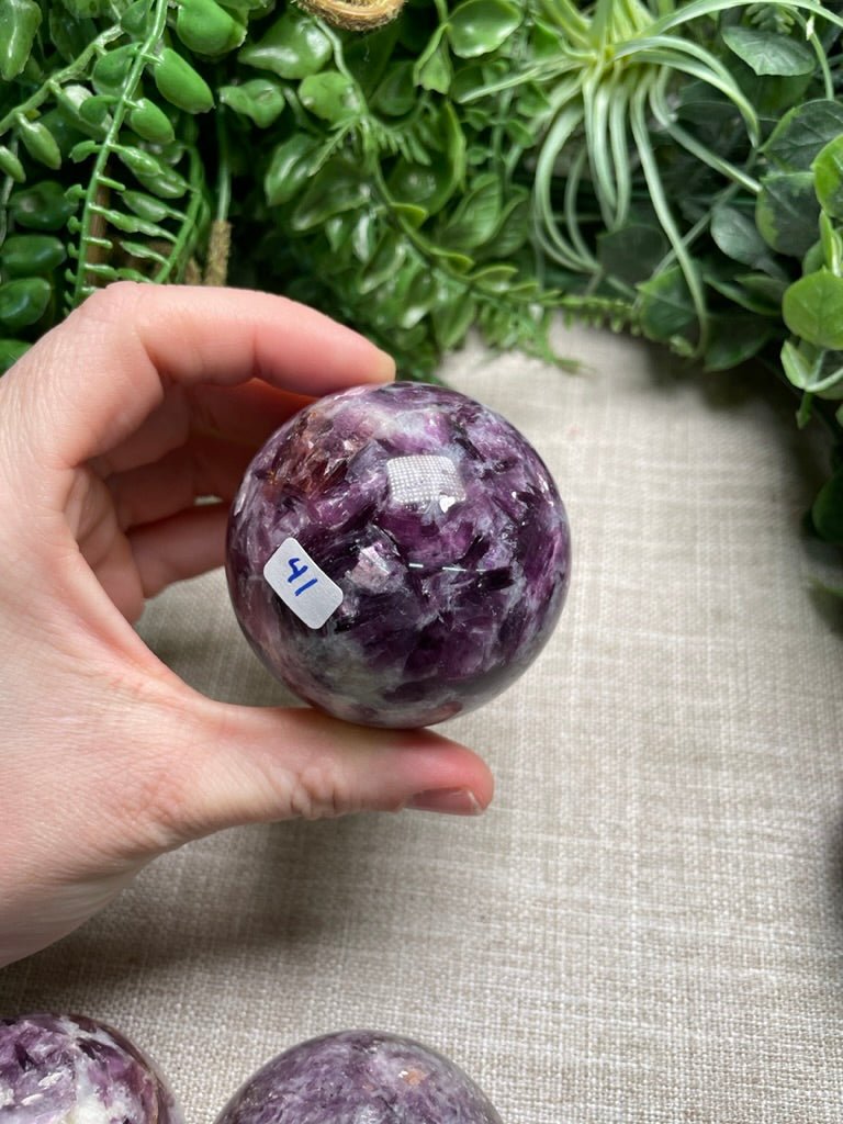 Purple Mica Sphere | Copper Ashes