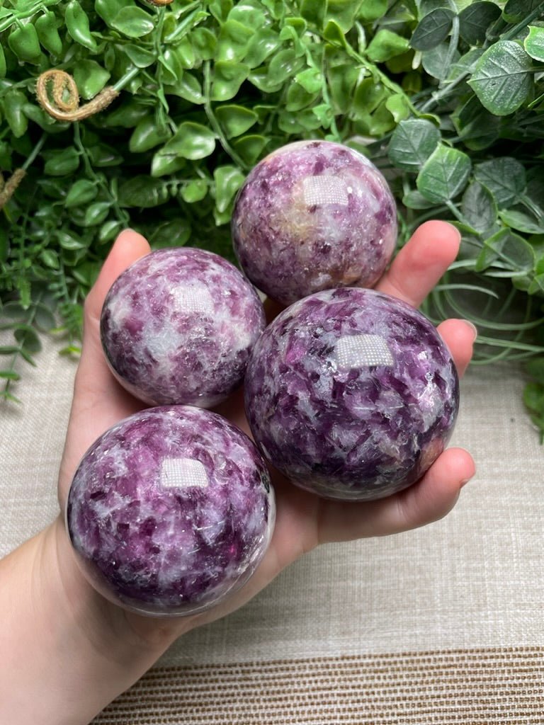 Purple Mica Sphere | Copper Ashes