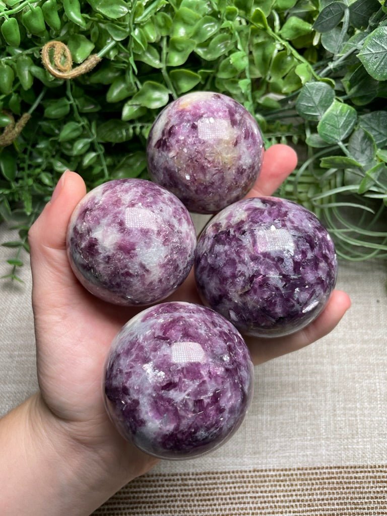 Purple Mica Sphere | Copper Ashes