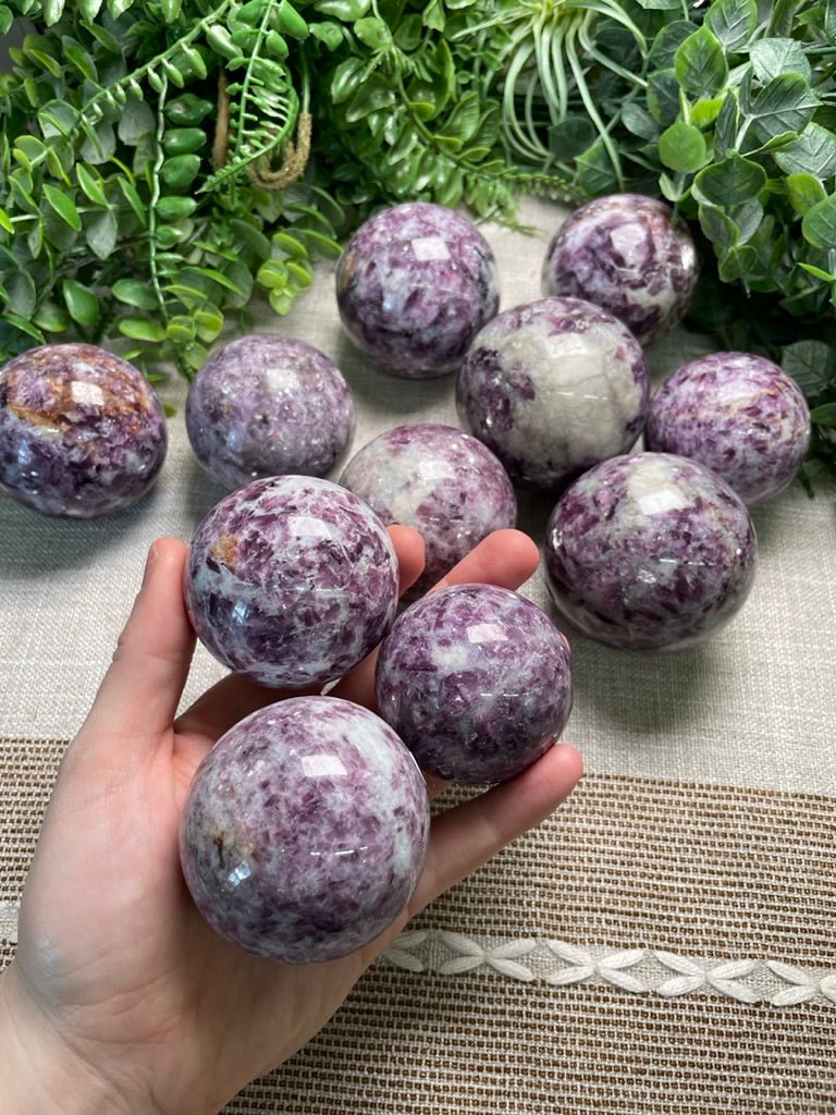 Purple Mica Sphere | Copper Ashes