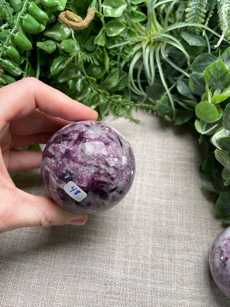 Purple Mica Sphere | Copper Ashes