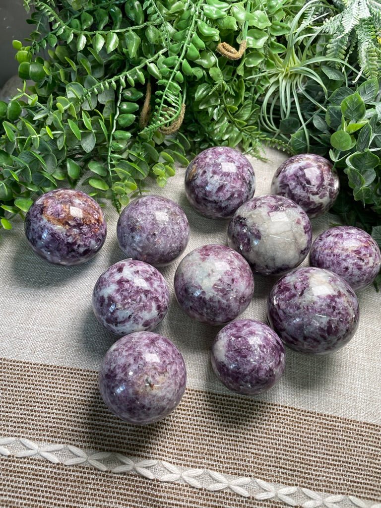 Purple Mica Sphere | Copper Ashes