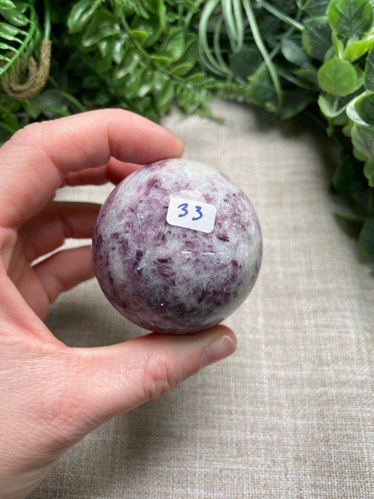 Purple Mica Sphere | Copper Ashes