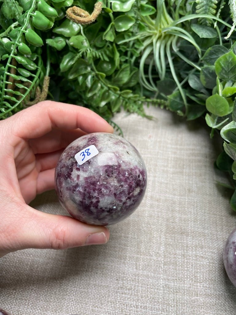 Purple Mica Sphere | Copper Ashes