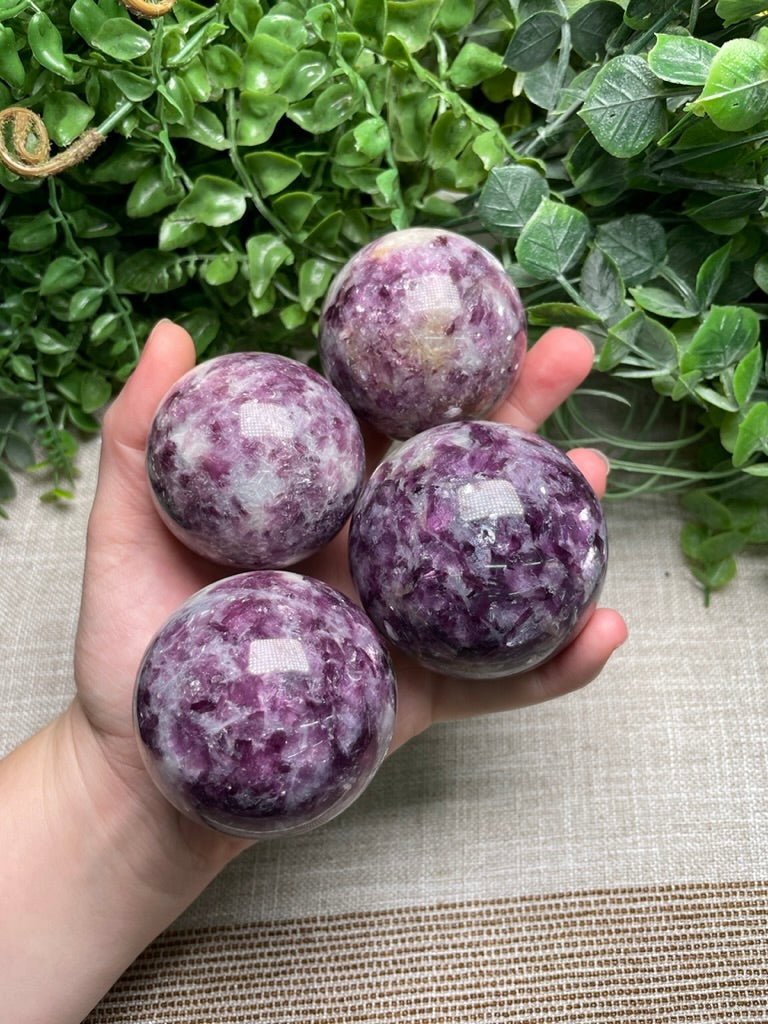 Purple Mica Sphere | Copper Ashes