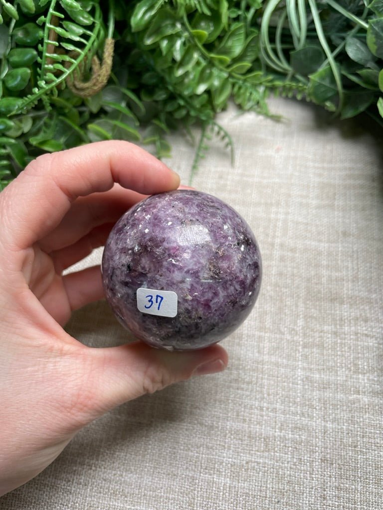 Purple Mica Sphere | Copper Ashes
