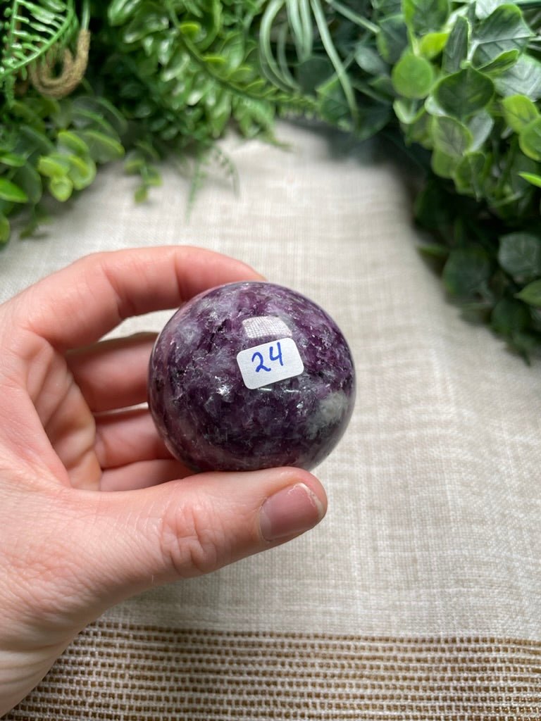 Purple Mica Sphere | Copper Ashes