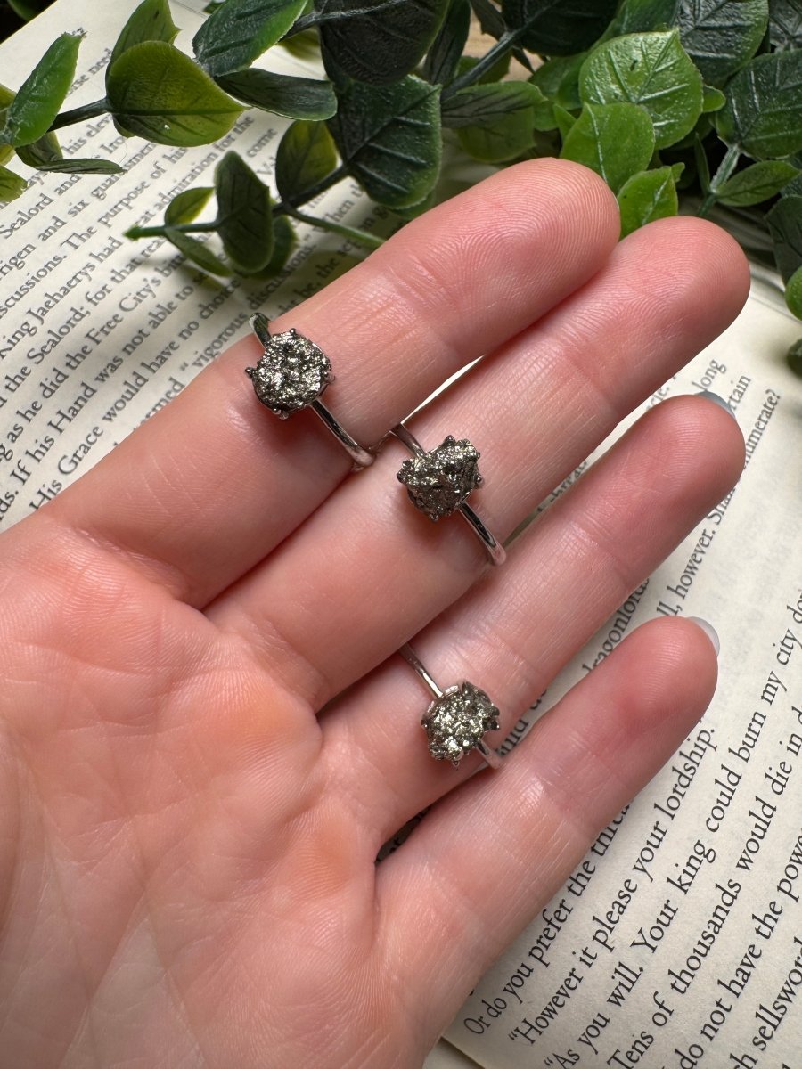 Pyrite Adjustable Ring | Copper Ashes