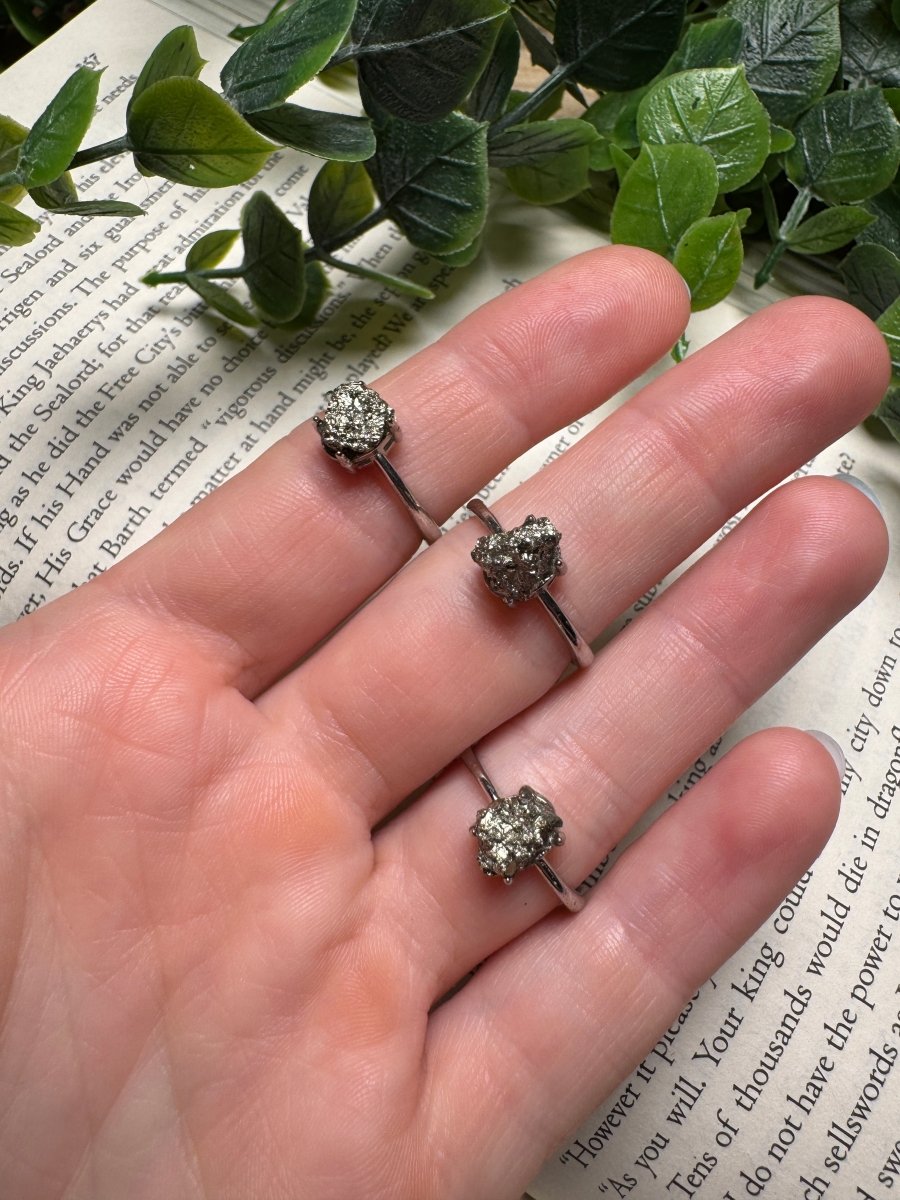 Pyrite Adjustable Ring | Copper Ashes