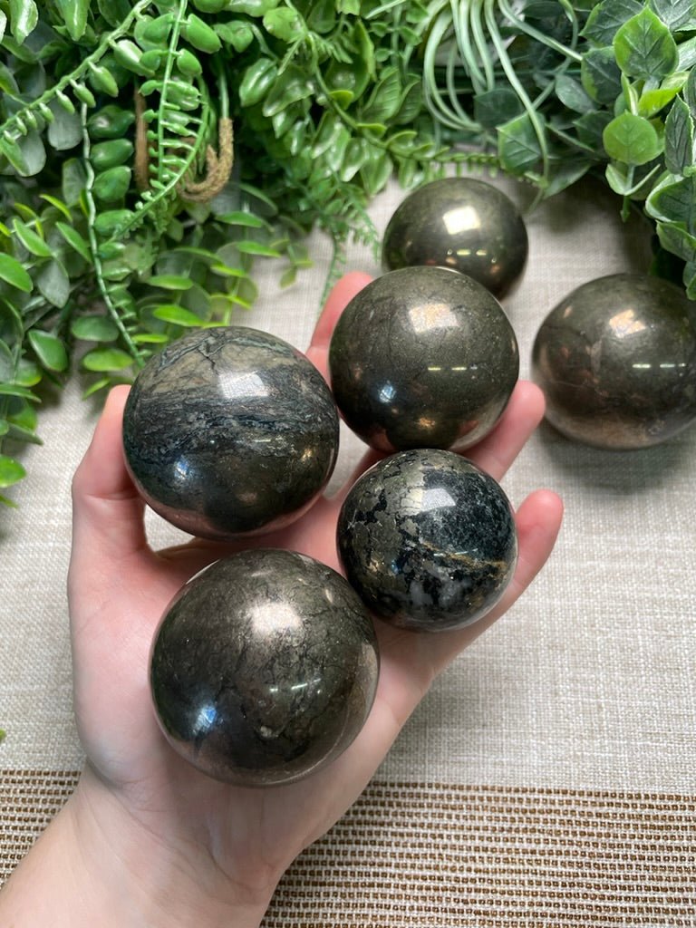 Pyrite Sphere | Copper Ashes