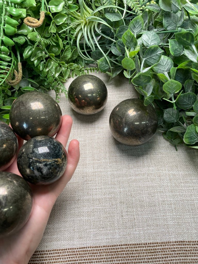 Pyrite Sphere | Copper Ashes