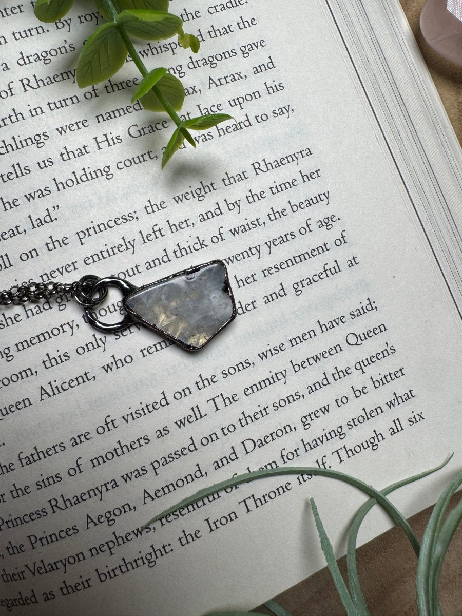 Rainbow Moonstone Necklace | Copper Ashes