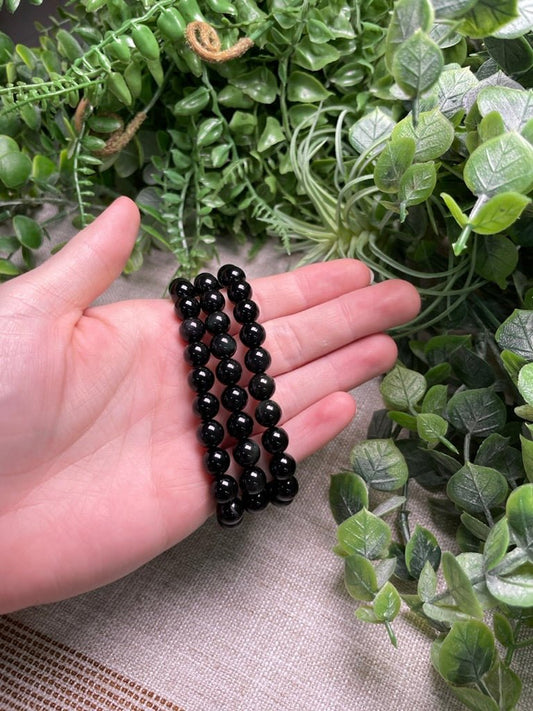 Rainbow Obsidian 8mm Beaded Bracelet | Copper Ashes