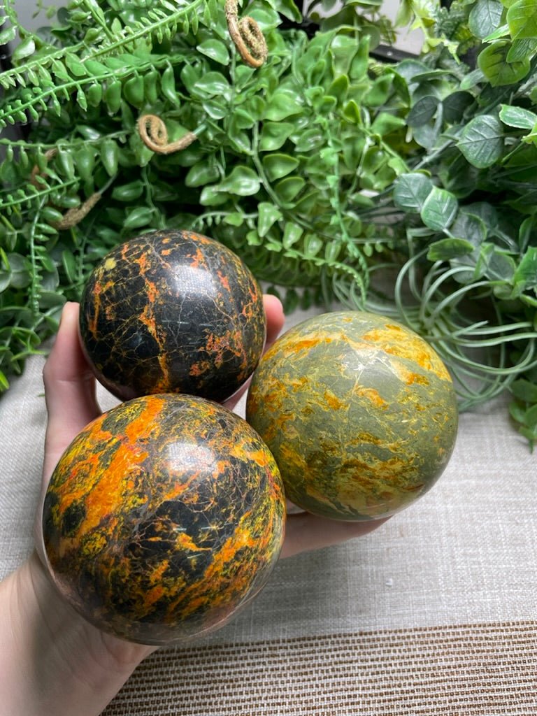 Realgar Sphere | Copper Ashes