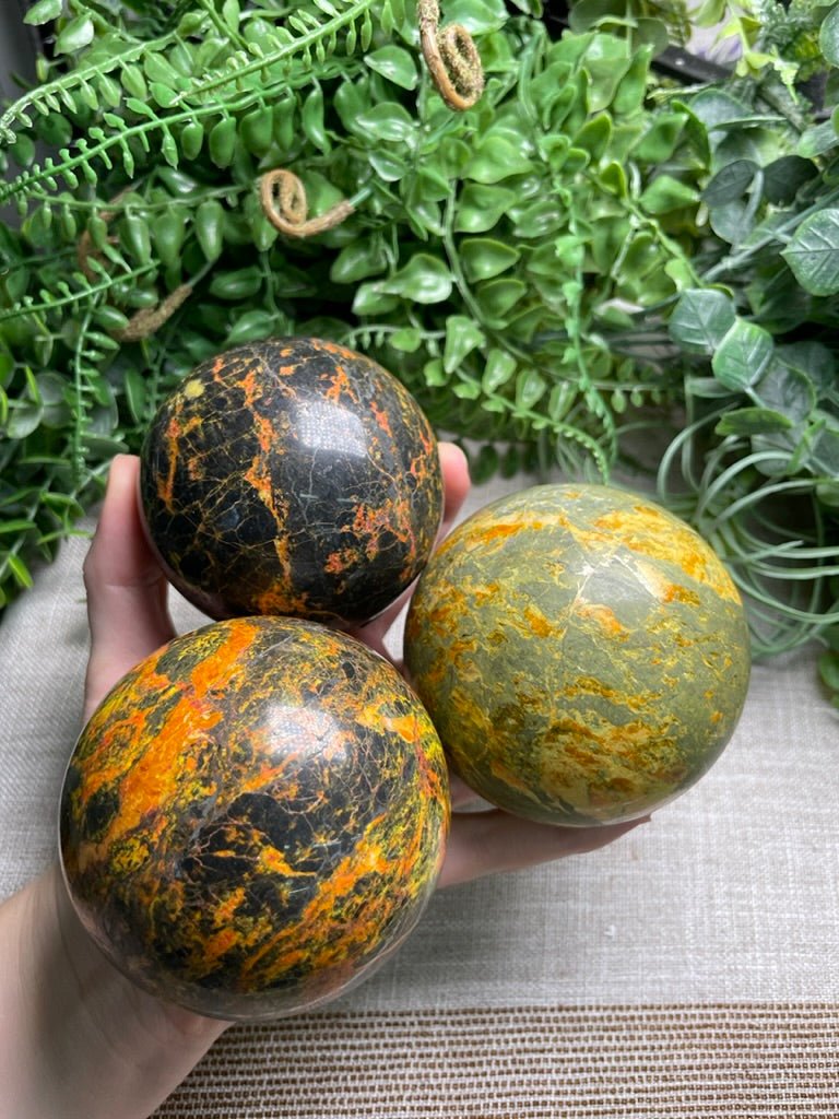 Realgar Sphere | Copper Ashes