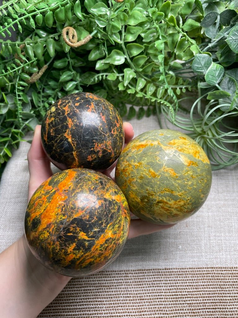 Realgar Sphere | Copper Ashes