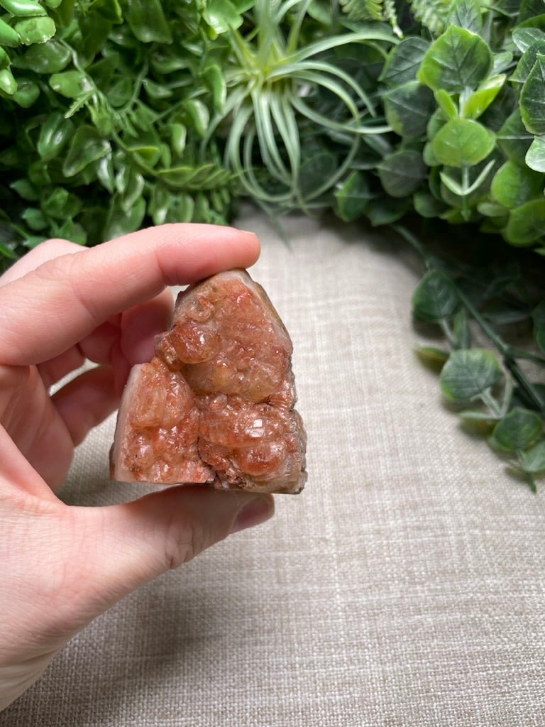 Red Apophyllite Freeform | Copper Ashes