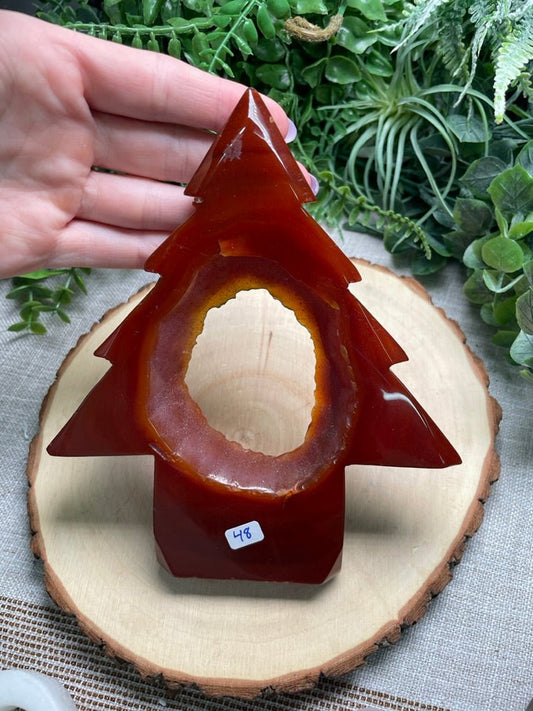 Red Druzy Agate Tree | Copper Ashes