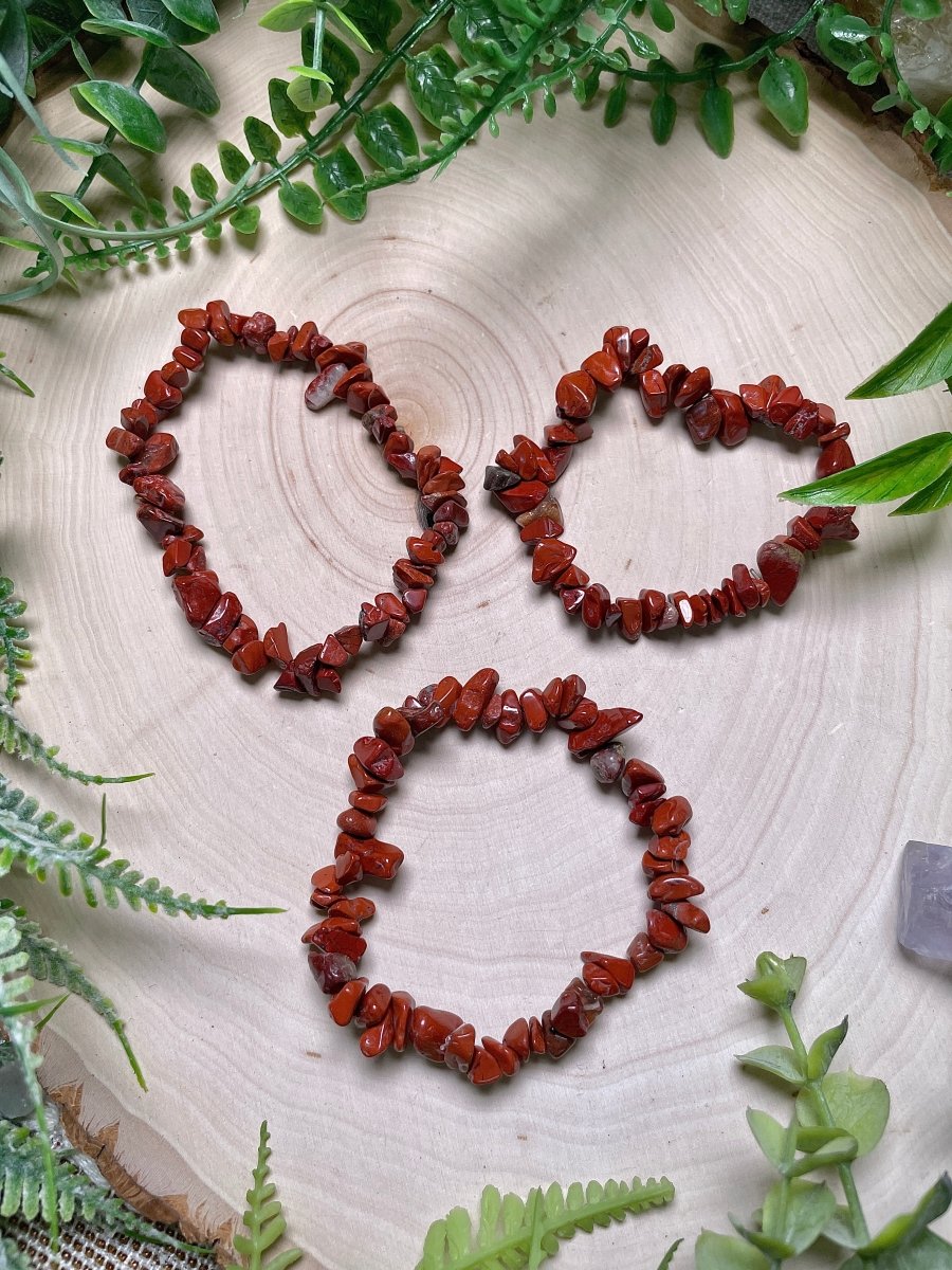 Red Jasper Chip Bracelet | Copper Ashes