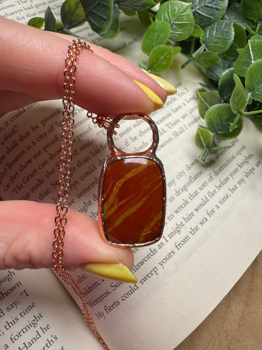 Red Jasper Necklace | Copper Ashes